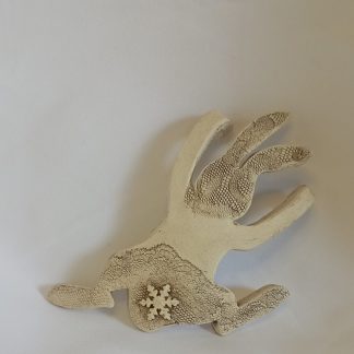 Ceramic hanging bunny small